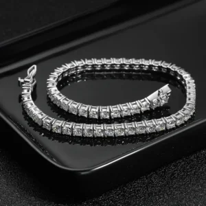2.5-6.5MM Moissanite Tennis Bracelet for Women Men S925 Silver Plated 18k White Gold All Diamond Bracelets Wedding Jewelry Gra