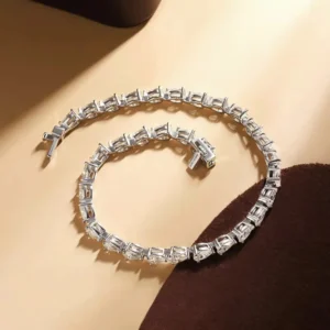 3*5mm Pear Cut Moissanite Tennis Bracelets for Women 925 Sterling Silver Plated 18k Waterdrop Shape Diamond Bracelet Jewelry GRA